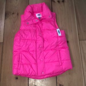 Hot pink Old Navy puffer vest
